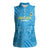 Custom Saint Lucia Cricket Women Sleeveless Polo Shirt Go Champions Beinspired