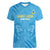 Custom Saint Lucia Cricket Women V-Neck T-Shirt Go Champions Beinspired