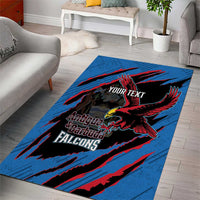 Custom Antigua and Barbuda Cricket Area Rug Go Champions Falcons