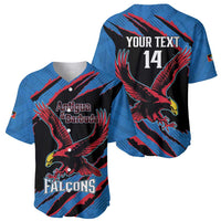 Custom Antigua and Barbuda Cricket Baseball Jersey Go Champions Falcons