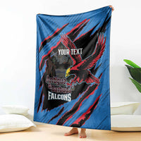 Custom Antigua and Barbuda Cricket Blanket Go Champions Falcons