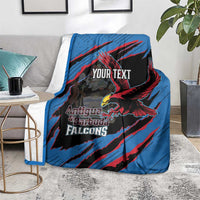 Custom Antigua and Barbuda Cricket Blanket Go Champions Falcons