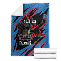 Custom Antigua and Barbuda Cricket Blanket Go Champions Falcons