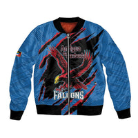 Custom Antigua and Barbuda Cricket Bomber Jacket Go Champions Falcons