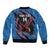 Custom Antigua and Barbuda Cricket Bomber Jacket Go Champions Falcons