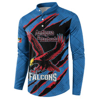 Custom Antigua and Barbuda Cricket Button Sweatshirt Go Champions Falcons