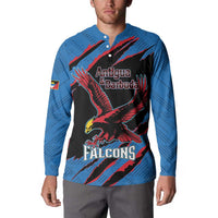 Custom Antigua and Barbuda Cricket Button Sweatshirt Go Champions Falcons
