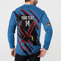 Custom Antigua and Barbuda Cricket Button Sweatshirt Go Champions Falcons