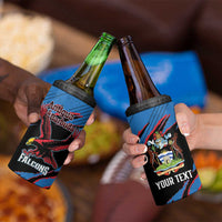 Custom Antigua and Barbuda Cricket 4 in 1 Can Cooler Tumbler Go Champions Falcons