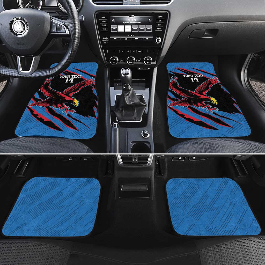 Custom Antigua and Barbuda Cricket Car Mats Go Champions Falcons