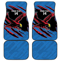 Custom Antigua and Barbuda Cricket Car Mats Go Champions Falcons
