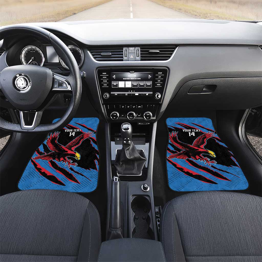 Custom Antigua and Barbuda Cricket Car Mats Go Champions Falcons