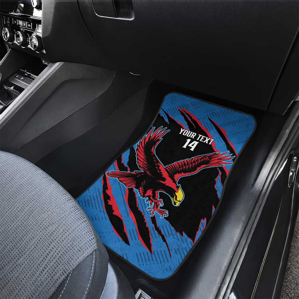 Custom Antigua and Barbuda Cricket Car Mats Go Champions Falcons