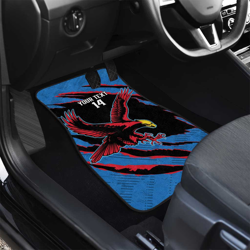 Custom Antigua and Barbuda Cricket Car Mats Go Champions Falcons