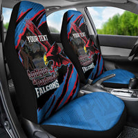 Custom Antigua and Barbuda Cricket Car Seat Cover Go Champions Falcons