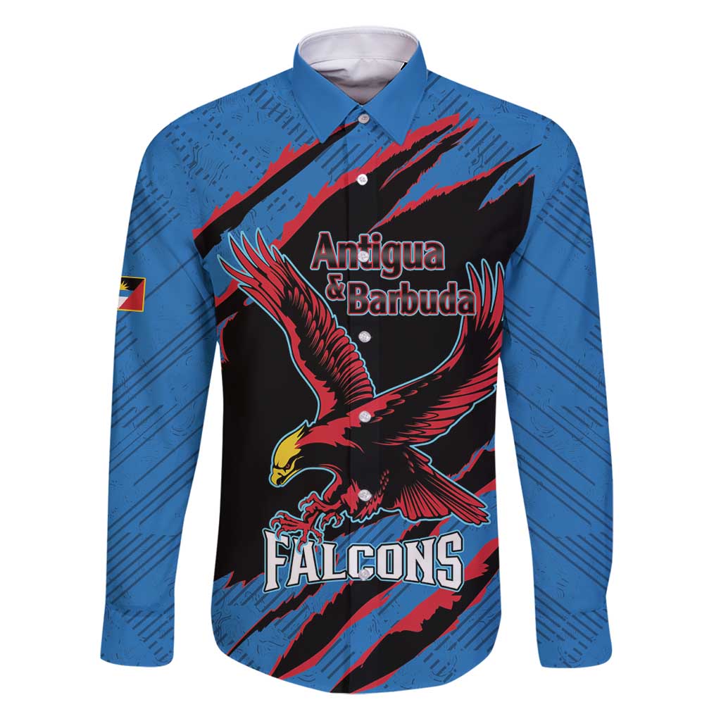 Custom Antigua and Barbuda Cricket Family Matching Puletasi and Hawaiian Shirt Go Champions Falcons