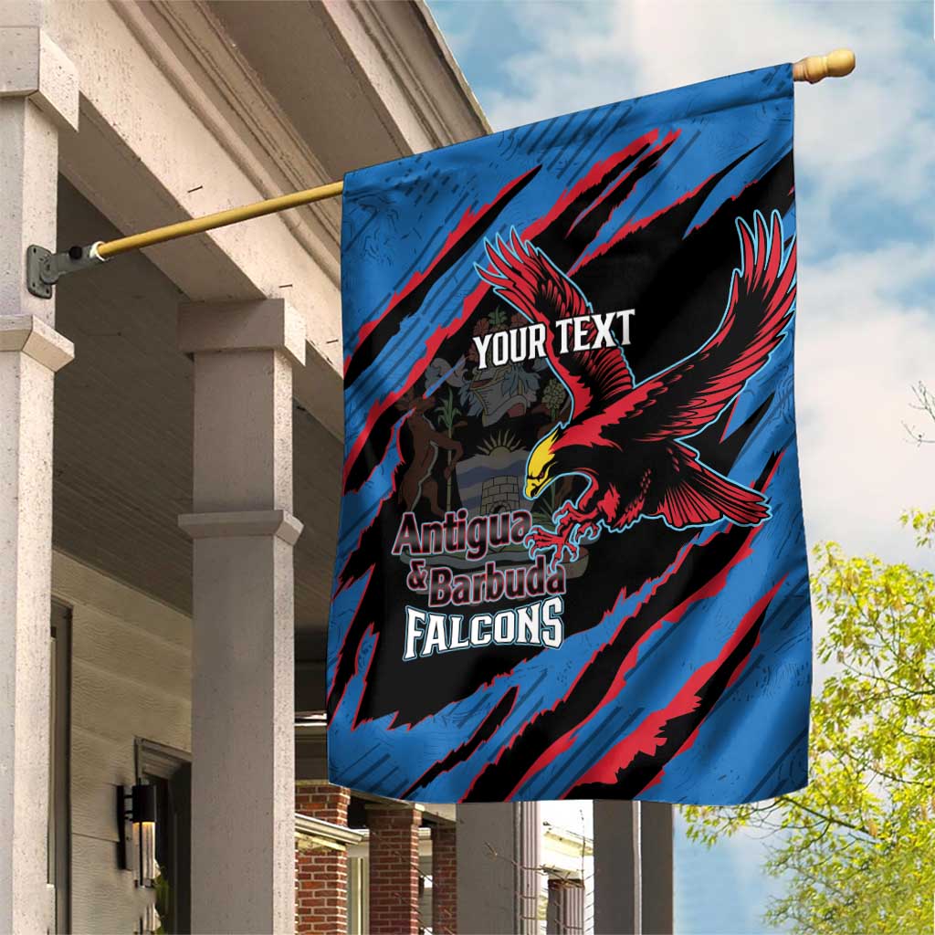 Custom Antigua and Barbuda Cricket Garden Flag Go Champions Falcons