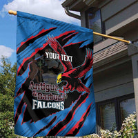 Custom Antigua and Barbuda Cricket Garden Flag Go Champions Falcons