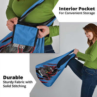 Custom Antigua and Barbuda Cricket Grocery Bag Go Champions Falcons