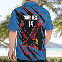 Custom Antigua and Barbuda Cricket Hawaiian Shirt Go Champions Falcons