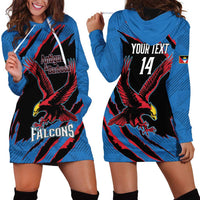 Custom Antigua and Barbuda Cricket Hoodie Dress Go Champions Falcons