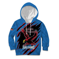 Custom Antigua and Barbuda Cricket Kid Hoodie Go Champions Falcons