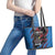 Custom Antigua and Barbuda Cricket Leather Tote Bag Go Champions Falcons