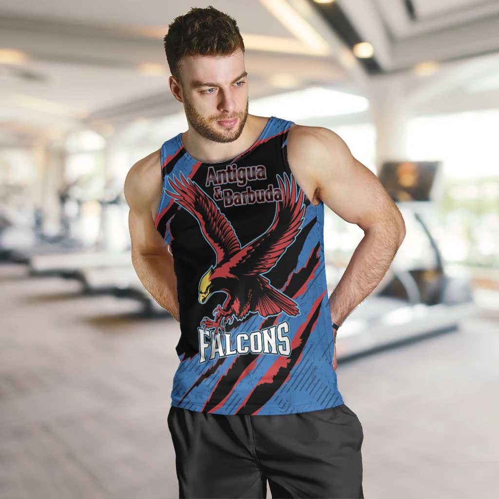 Custom Antigua and Barbuda Cricket Men Tank Top Go Champions Falcons