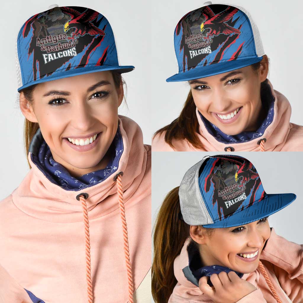 Antigua and Barbuda Cricket Mesh Trucker Cap Go Champions Falcons - Wonder Print Shop