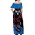Custom Antigua and Barbuda Cricket Off Shoulder Maxi Dress Go Champions Falcons