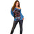 Custom Antigua and Barbuda Cricket Off Shoulder Sweater Go Champions Falcons