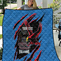 Custom Antigua and Barbuda Cricket Quilt Go Champions Falcons