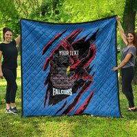 Custom Antigua and Barbuda Cricket Quilt Go Champions Falcons