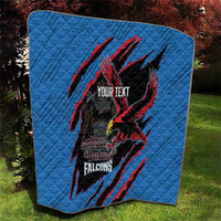 Custom Antigua and Barbuda Cricket Quilt Go Champions Falcons