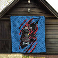 Custom Antigua and Barbuda Cricket Quilt Go Champions Falcons