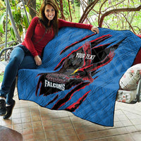Custom Antigua and Barbuda Cricket Quilt Go Champions Falcons