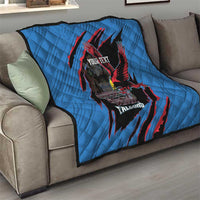 Custom Antigua and Barbuda Cricket Quilt Go Champions Falcons