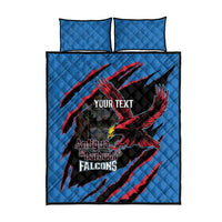 Custom Antigua and Barbuda Cricket Quilt Bed Set Go Champions Falcons