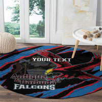 Custom Antigua and Barbuda Cricket Round Carpet Go Champions Falcons