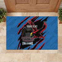 Custom Antigua and Barbuda Cricket Rubber Doormat Go Champions Falcons