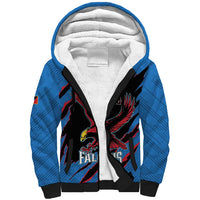 Custom Antigua and Barbuda Cricket Sherpa Hoodie Go Champions Falcons