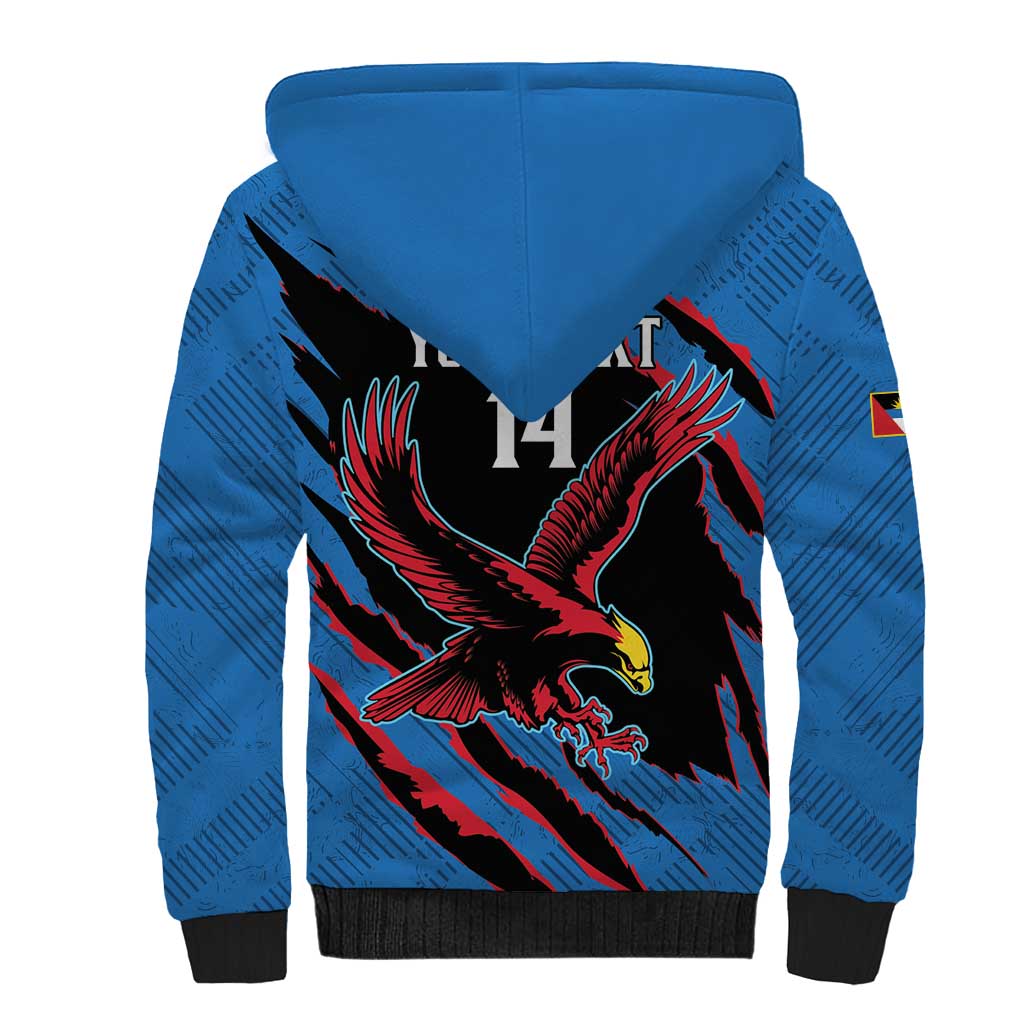 Custom Antigua and Barbuda Cricket Sherpa Hoodie Go Champions Falcons