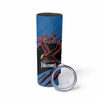 Custom Antigua and Barbuda Cricket Skinny Tumbler Go Champions Falcons