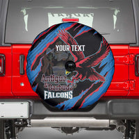 Custom Antigua and Barbuda Cricket Spare Tire Cover Go Champions Falcons