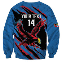 Custom Antigua and Barbuda Cricket Sweatshirt Go Champions Falcons