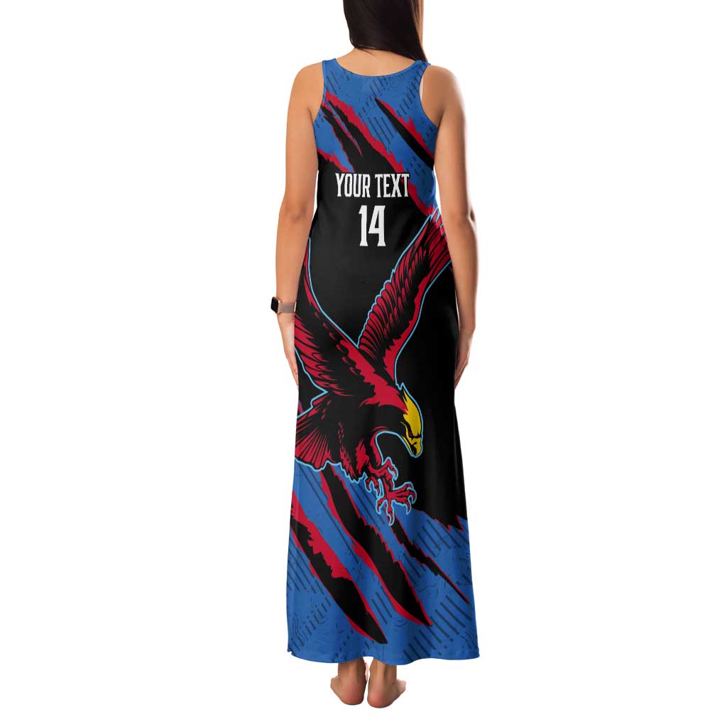 Custom Antigua and Barbuda Cricket Tank Maxi Dress Go Champions Falcons