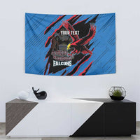 Custom Antigua and Barbuda Cricket Tapestry Go Champions Falcons
