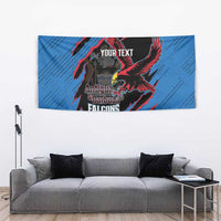 Custom Antigua and Barbuda Cricket Tapestry Go Champions Falcons