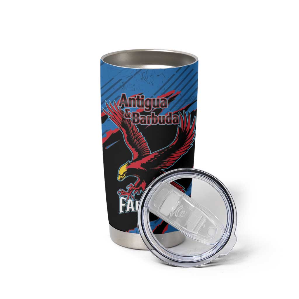 Custom Antigua and Barbuda Cricket Tumbler Cup Go Champions Falcons