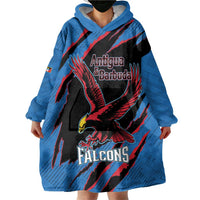Custom Antigua and Barbuda Cricket Wearable Blanket Hoodie Go Champions Falcons